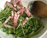 豆苗のマヨ炒め作り方4写真