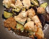 鶏もも肉と茄子炒め作り方4写真