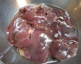 鶏レバーの甘辛煮♪作り方1写真