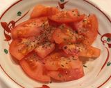 1分おつまみ「トマトだけカプレーゼ」作り方1写真