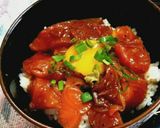 サーモンのブラックペッパー漬け丼作り方7写真