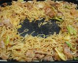 チーズタッカルビ風♪豚キムチ焼きそば作り方6写真