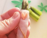 アスパラとハムのくるくる巻き☆お弁当に作り方4写真