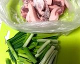 5分で簡単♡豚肉と葱のわさび醤油炒め作り方1写真
