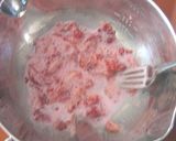 レンジでフレッシュイチゴの蒸しケーキ作り方1写真