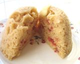 レンジでフレッシュイチゴの蒸しケーキ作り方7写真