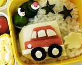 子ども大好き四駆車 デコ弁作り方5写真