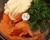 混ぜるだけ♡ スモークサーモンのディップ作り方1写真