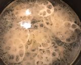 れんこんと、チーズのお味噌汁作り方1写真