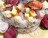 華やか かわいい♫ 寿司ケーキ作り方18写真