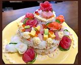 華やか かわいい♫ 寿司ケーキ作り方20写真