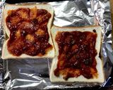 簡単朝食に！ベーコンピザトースト作り方2写真