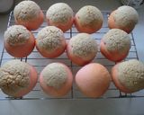 春♡お花メロンパン♡チョコ入り作り方10写真