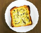 塩昆布バター＆チーズのトースト作り方4写真