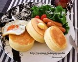もちもちホットケーキ☆ブレックファースト作り方9写真