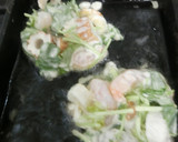 ちくわと三つ葉、海老のかき揚げ　簡単作り方8写真