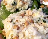 鶏ひき肉 納豆 真珠蒸作り方4写真
