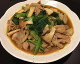 牛肉と小松菜のカレーソース炒め作り方6写真