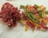 簡単★牛肉とパプリカのオープン稲荷作り方2写真