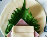 餃子の皮で☆　簡単　しそハムチーズロール作り方2写真