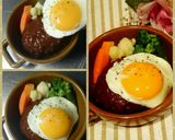 僕が大好きな目玉焼きハンバーグ作り方16写真