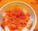 ぶち簡単☆包丁・鍋なしシャケフレ丼作り方2写真