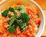ぶち簡単☆包丁・鍋なしシャケフレ丼作り方4写真