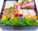 肉巻き 春 デコ弁当 簡単 大人可愛い作り方4写真