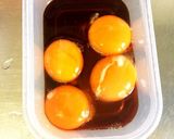 黄身醤油漬け作り方1写真