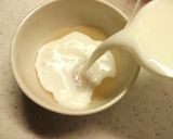 簡単♪混ぜて冷やすだけ!春色 抹茶プリン作り方3写真