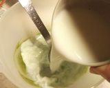 簡単♪混ぜて冷やすだけ!春色 抹茶プリン作り方6写真
