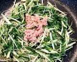 水菜とツナの簡単炒めもの☆作り方2写真