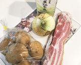 主役ご飯☆厚切りベーコン入りポタージュ作り方1写真