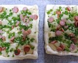 時短【お手軽カルボナーラポテトピザパイ】作り方10写真