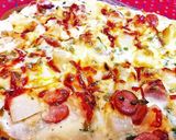 時短【お手軽カルボナーラポテトピザパイ】作り方14写真