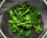 菜の花と牛肉の炒め物作り方1写真