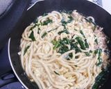 シンプル簡単☆牛スジとニラの卵とじうどん作り方13写真