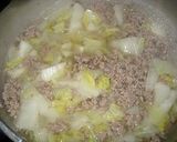 豚挽と白菜の中華スープ作り方3写真