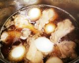 手羽元と煮卵の甘煮作り方1写真