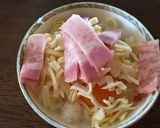 忙しい朝に！！簡単カルボナーラリゾット作り方4写真