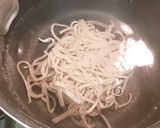 山ウドきんぴらと野沢菜蕎麦作り方1写真