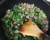 小松菜とひき肉のバカタレあんかけうどん作り方2写真