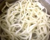 小松菜とひき肉のバカタレあんかけうどん作り方3写真