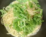 春菊と牡蠣の絶品！人気のパスタ作り方5写真
