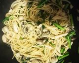 春菊と牡蠣の絶品！人気のパスタ作り方6写真