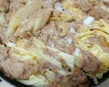 ☆白菜とひき肉の牛肉スープ☆作り方5写真