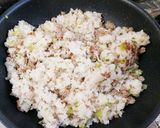 レタスと豚ひき肉の香味ペースト炒飯作り方13写真