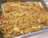 玉ねぎと挽き肉の簡単オムレツ作り方3写真