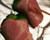 お弁当＊ブロッコリーの花束ベーコン巻き作り方4写真