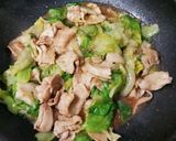 豚バラ肉とレタスの焼肉タレ炒め作り方12写真